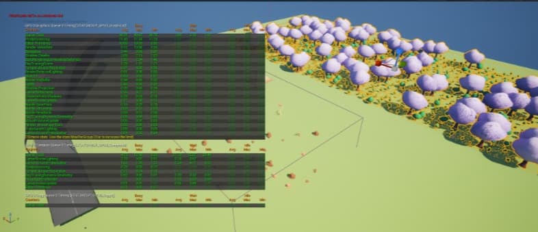Screenshot of UE5 Profiling & Scene Optimisation